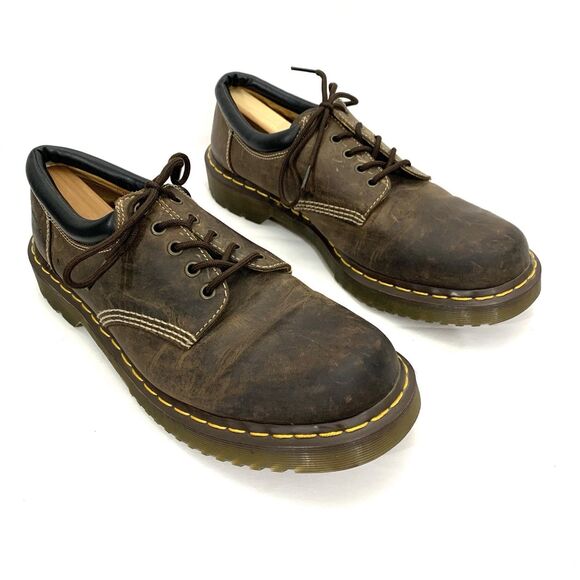 Dr. Martens 8053 Brown Leather 4 Eye Lace Up Shoes Mens Size 14 (EU 48) main image 4